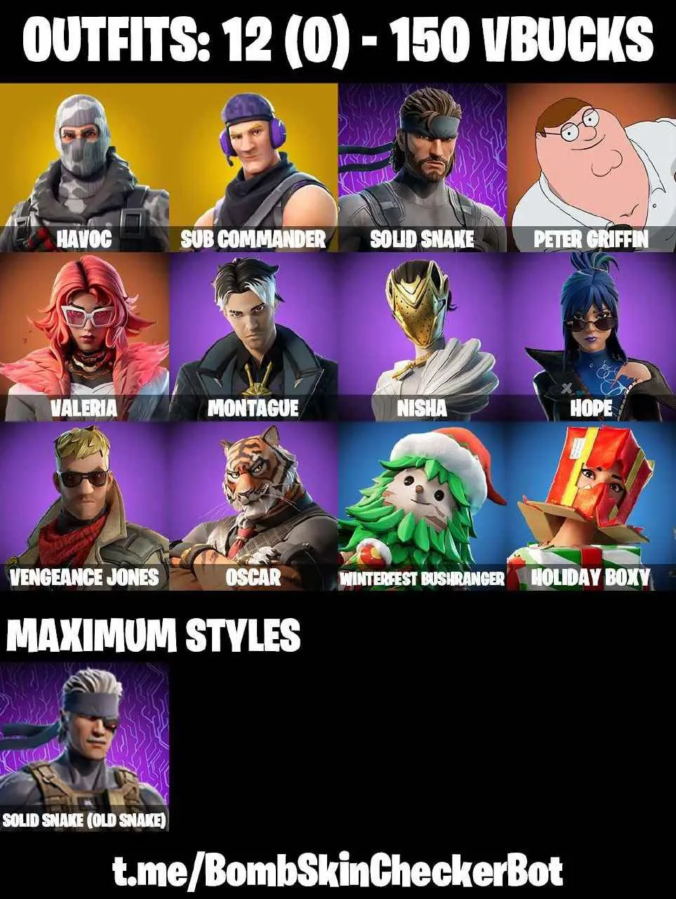 ❤️12 SKINS❤️HAVOC❤️SUB COMMANDER❤️HOPE❤️NISHA❤️OSCAR❤️MONTAGUE❤️RUST BUCKET❤️PEELY WHIP❤️CAN PLAY ON PSN❤️XBOX❤️PC❤️NINTENDO❤️MOBILE❤️150 VBUCKS❤️FULL EMAIL ACCESS❤️