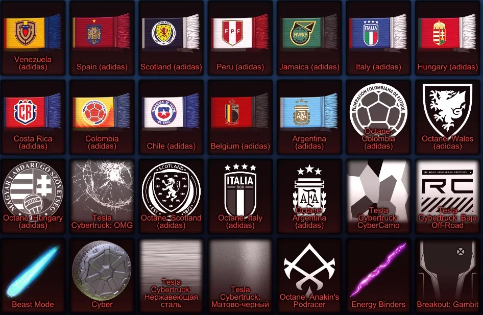 RL914 //Full Access 611 LVL 2 Fennec Lightning McQueen Bugatti Centodieci Tesla Cybertruck Porsche 911 Turbo (K)