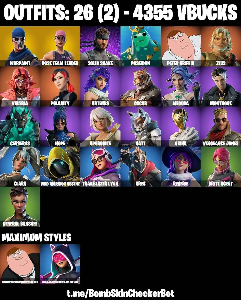 ❤️26 SKINS❤️134 COSMETICS❤️MAKO❤️OG STW❤️POLARITY❤️ARTEMIS❤️REVERIE❤️HOPE❤️SNOWFLAKE❤️CAN PLAY ON PSN❤️XBOX❤️PC❤️NINTENDO❤️MOBILE❤️4355 VBUCKS❤️FULL EMAIL ACCESS❤️