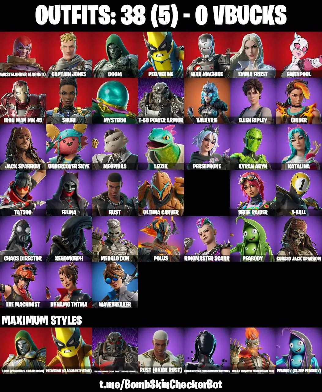 ❤️38 SKINS❤️XENOMORPH❤️ELLEN RIPLEY❤️PEELVERINE(MAX)❤️BRITE RAIDER❤️WAVEBREAKER❤️BRITE RAIDER❤️MEOWDAS❤️CHAOS DIRECTOR(MAX)❤️CAN PLAY ON PSN❤️XBOX❤️PC❤️NINTENDO❤️MOBILE❤️0 VBUCKS❤️FULL EMAIL ACCESS❤️