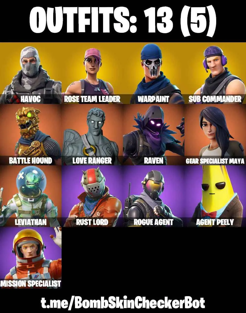 ❤️13 SKINS❤️TAKE THE L❤️OG STW❤️HAVOC❤️SUB COMMANDER❤️MAYA❤️AGENT PEELY❤️ROGUE AGENT❤️RUST BUCEKT❤️CAN PLAY ON PSN❤️XBOX❤️PC❤️NINTENDO❤️MOBILE❤️1950 VBUCKS❤️FULL EMAIL ACCESS❤️