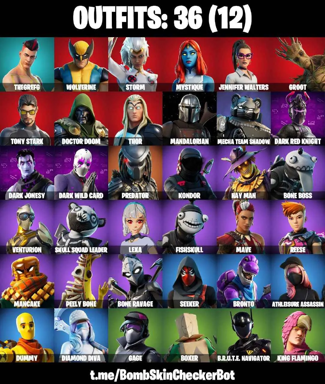 ❤️36 SKINS❤️MANDALORIAN❤️PREDATOR❤️DUMMY❤️FISHSKULL❤️PEELY BONE❤️BRUTE NAVIGATOR❤️GAGE❤️KING FLAMINGO❤️BOXER❤️NEEDLE DROPPER❤️CAN PLAY ON PSN❤️XBOX❤️PC❤️NINTENDO❤️MOBILE❤️200 VBUCKS❤️FULL EMAIL ACCESS❤️