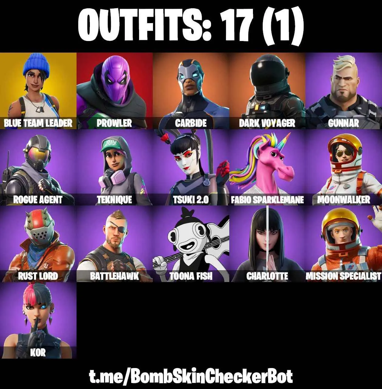 ❤️17 SKINS❤️TAKE THE L❤️ORANGE JUSTICE❤️CHARLOTTE❤️KOR❤️TSUKI 2.0❤️BLUE TEAM LEADER❤️TOONA FISH❤️ROGUE AGENT❤️TEKNIQUE❤️RUST BUCEKT❤️CAN PLAY ON PSN❤️XBOX❤️PC❤️NINTENDO❤️MOBILE❤️400 VBUCKS❤️FULL EMAIL ACCESS❤️
