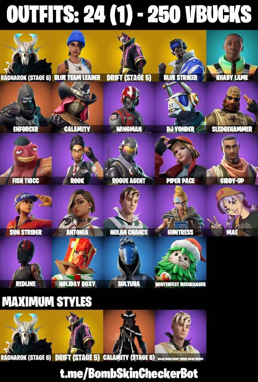 ❤️24 SKINS❤️ORANGE JUSTICE❤️ROOK❤️BLUE TEAN LEADER❤️DRIFT(STAGE 5)❤️RAGNAROK(STAGE 6)❤️CALAMITY(STAGE 5)❤️MAE❤️FISH THICC❤️REDLINE❤️BLUE STRIKERSNOWFLAKE❤️RUST BUCKET❤️ICE BREAKER❤️CAN PLAY ON PSN❤️XBOX❤️PC❤️NINTENDO❤️MOBILE❤️250 VBUCKS❤️FULL EMAIL ACCESS❤️