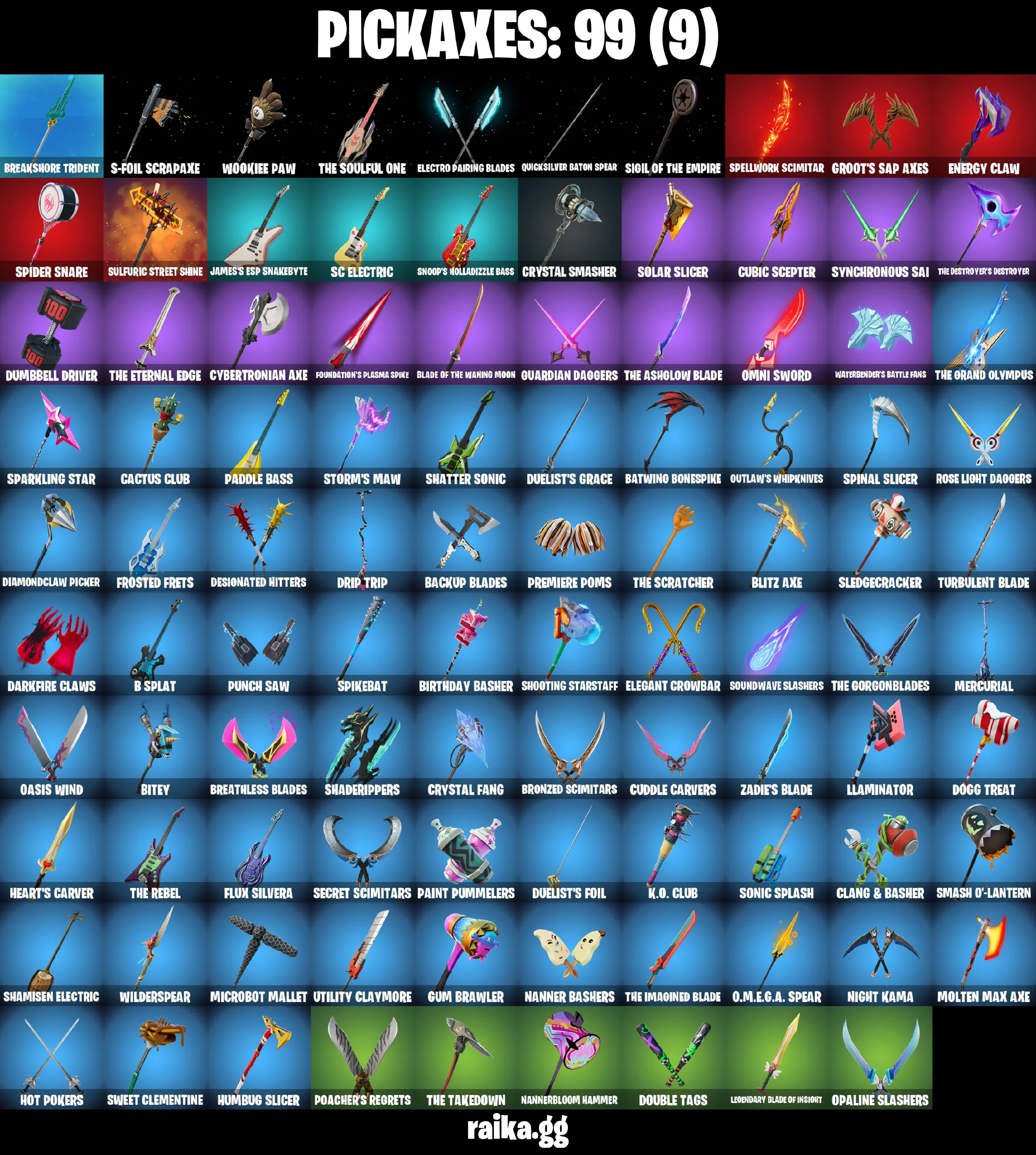 ✨39 skins✨Combat Elite✨Combat Elite✨off✨Ronin (Cape)✨Peter Griffin✨Poseidon✨Stealth Silver✨Prowler✨Spider-Man