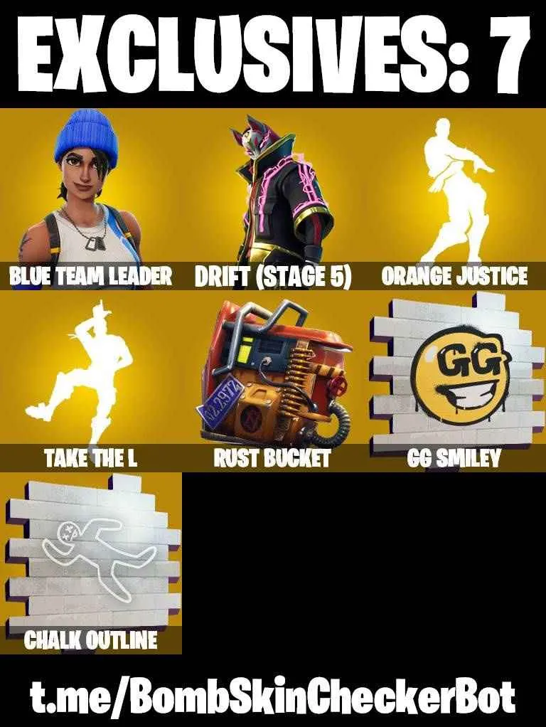 ❤️16 SKINS❤️TAKE THE L❤️ORANGE JUSTICE❤️BLUE TEAM LEADER❤️DRIFT(STAGE 5)❤️TEKNIQUE❤️REDLINE❤️ROGUE AGENT❤️HUNTRESS❤️RUST BUCKET❤️CAN PLAY ON PSN❤️XBOX❤️PC❤️NINTENDO❤️MOBILE❤️0 VBUCKS❤️FULL EMAIL ACCESS❤️