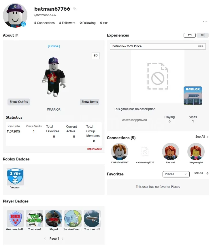 RBL2766 //Face of the Future + Intergalactic Cap Offsale 2015 Account (K)