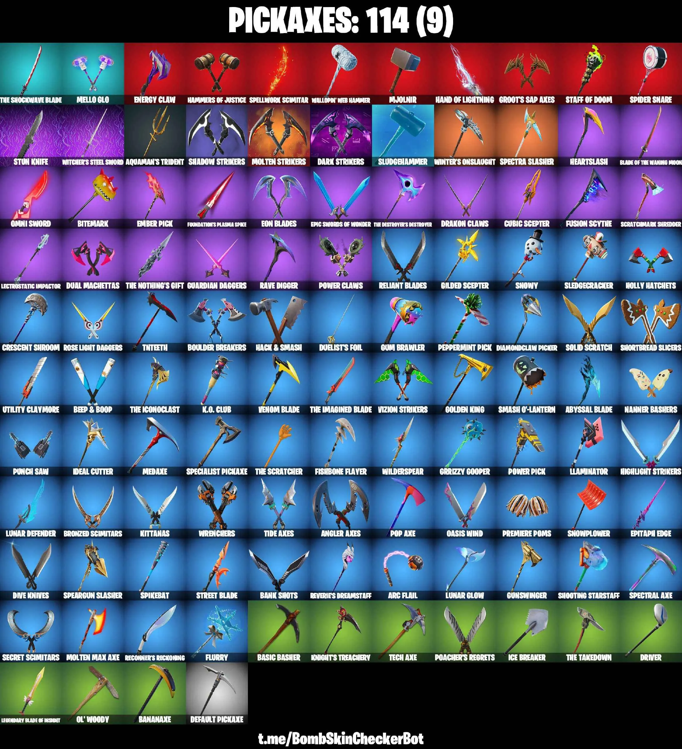 ❤️130 SKINS❤️TRACY TROUBLE❤️DIAMOND PONY❤️WHIPLASH❤️MANDALORIAN❤️SPIDER-GWEN❤️SPIDER-MAN❤️GOLDEN MIDAS❤️MAYA❤️JULES(MAX)❤️REVERIE❤️AURA❤️MEOW SKULLS❤️AGENT PEELY❤️SKYE❤️NOG OPS❤️ASTROWORLD CYCLONE❤️ICE BREAKER❤️PEPPERMINT PICK❤️CAN PLAY ON XBOX❤️PC❤️