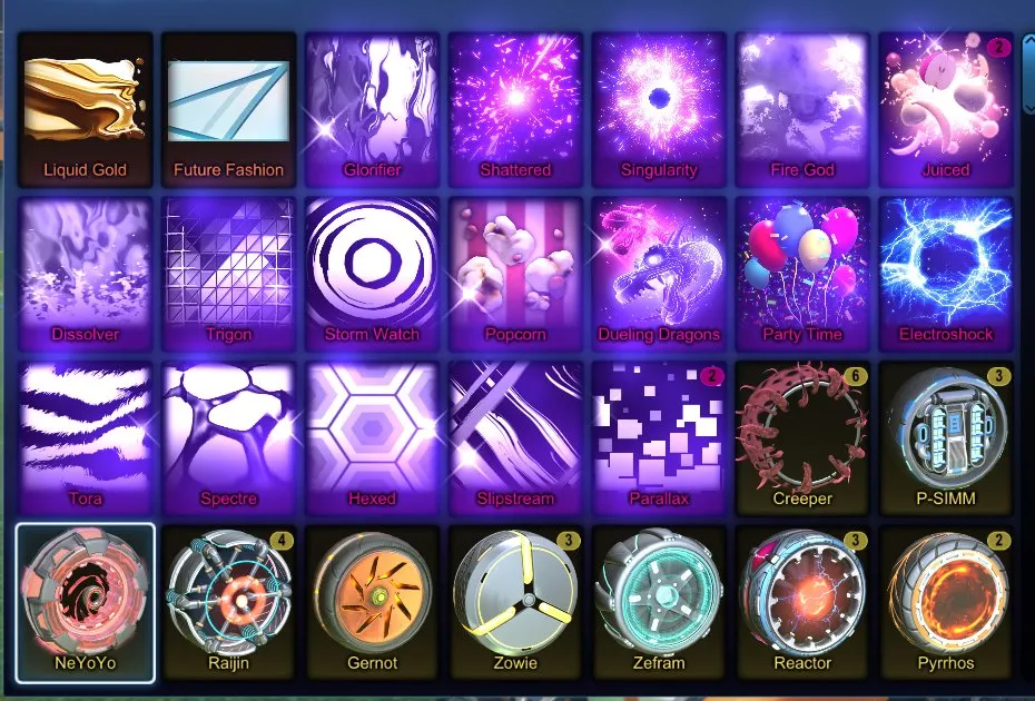 STOCK721 //Fennec, TW Venom, TW Standard Boost, Anodized Pearl, Neo-Thermal, Fire God, Dueling Dragons, Popcorn (K)