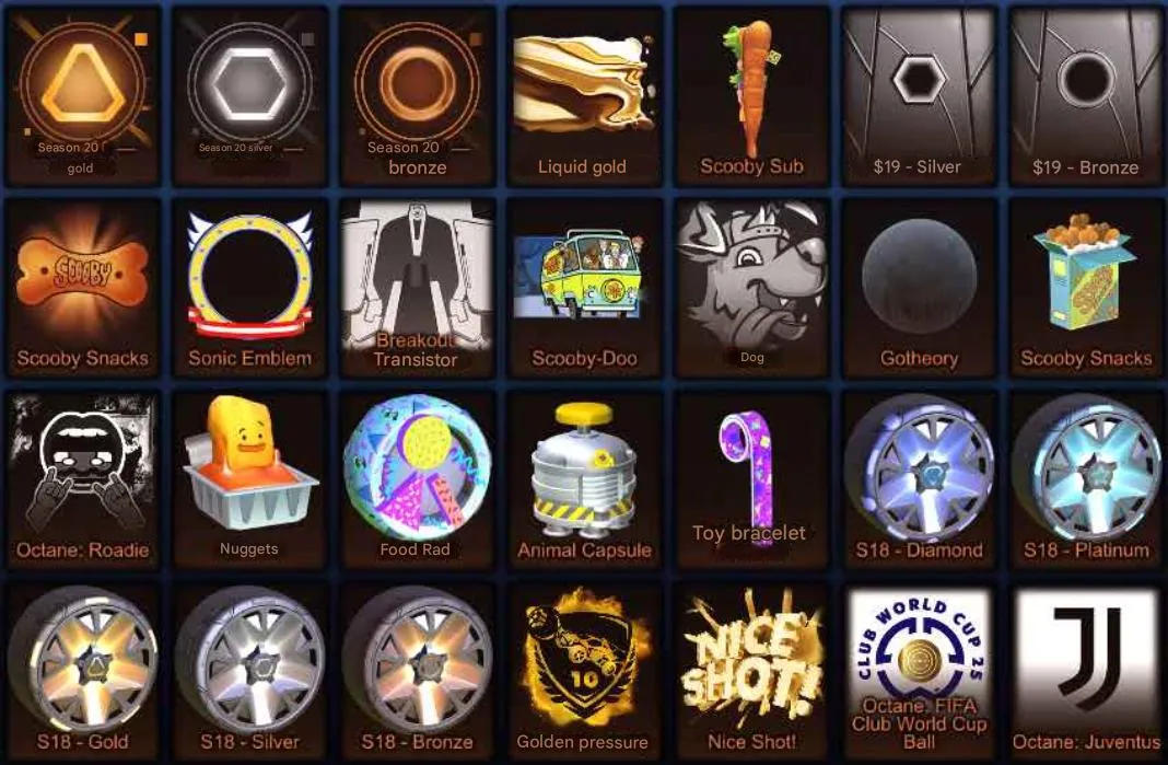 RL986 //High LVL 514 Account with Fennec, Silvia, Golf, 6 Black Markets, Licensed Club & Scooby-Doo Decals (K)