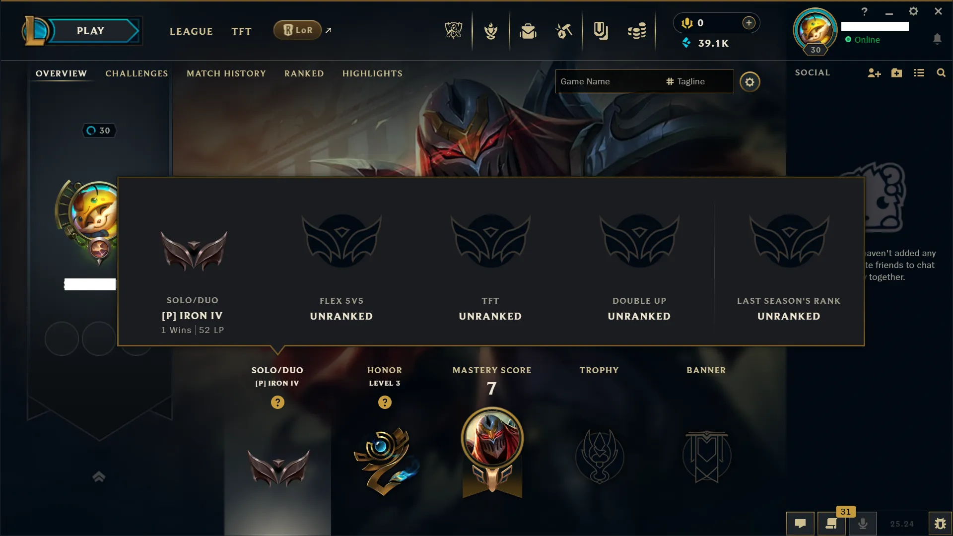 🌎 EUW 🏆 IRON 4 ❄️+39K  🔥+3 Skins Shard 🏆+ 20 Champions ✅️Unverified Email🚀instant delivery