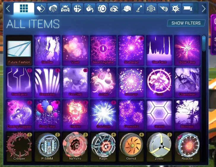 STOCK850 //ACC with Fennec, Dominus, Octane, 35+ Bodies, 20+ Black Markets, Many Exotic Wheels (K)