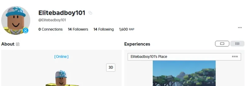 RBL2804 //Elitebadboy101 2011 Account 1.6K+ RAP With Offsale Items (K)