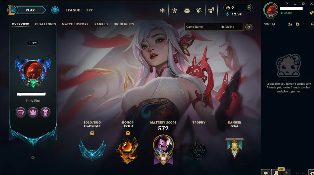 🏆 Mena New Season⌛ Platinum 2 🚀  level 371⌛160 Champ 💯 +100 SKIN 🚀+12 k Blue Essence 🏆 Recovery Info ✅ 