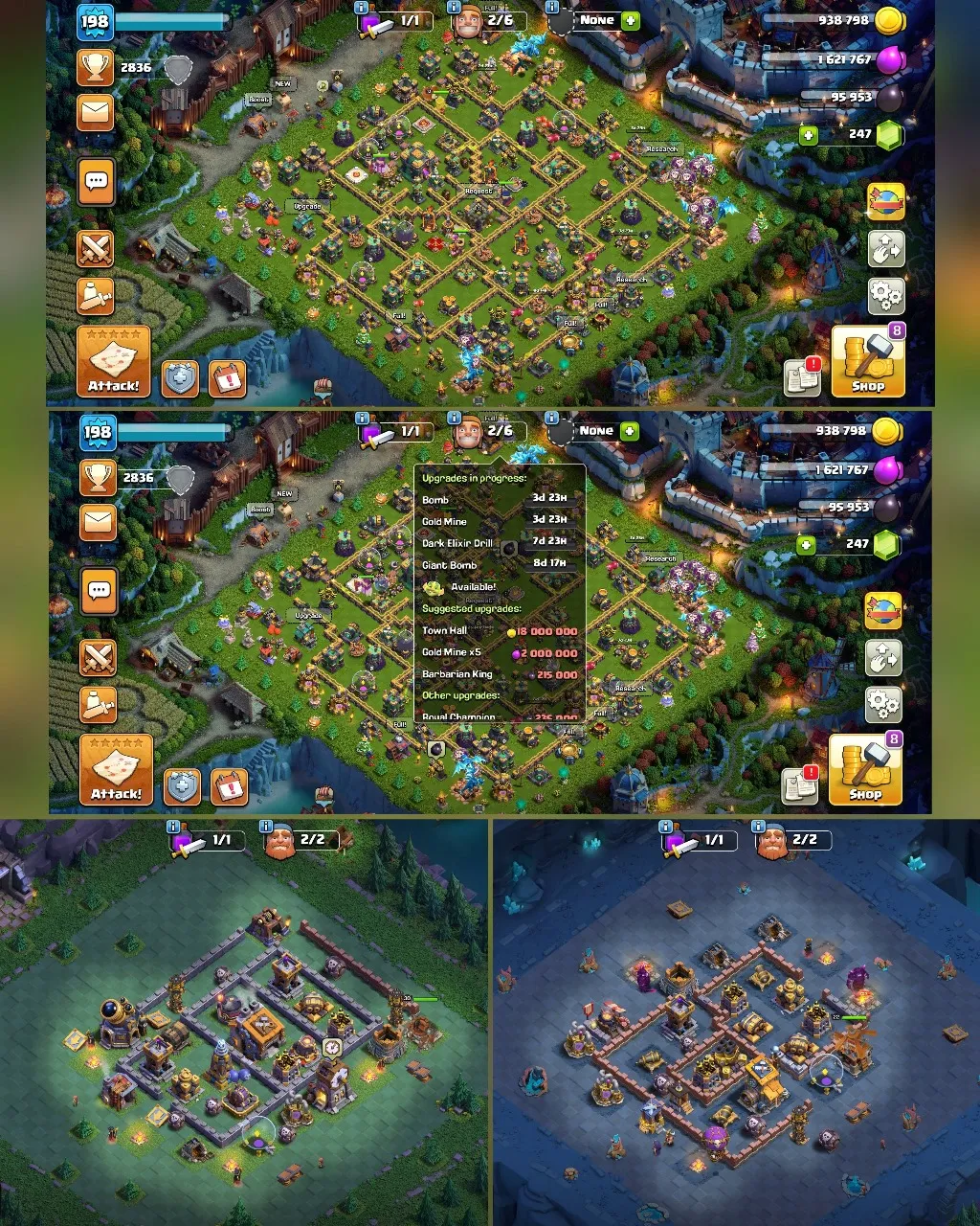 C011 TH14 SCENERY3 DARK AGES, PIXEL, JUNGLE - XP198 - 247 GEMS - CN 1,000 GEMS - 4 HEROES PIXEL SET SKINS - BK73 SKIN3 GG17