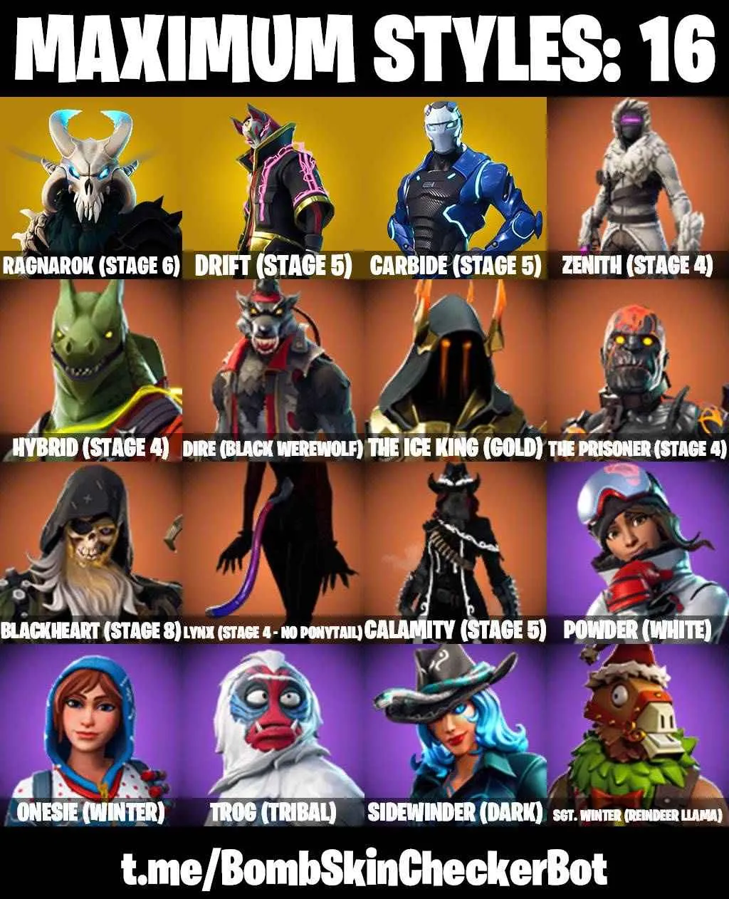 ❤️52 SKINS❤️TRAVIS SCOTT❤️ROYALE BOMBER❤️NEO VERSA❤️OMEGA❤️ORANGE JUSTICE❤️ZOEY❤️ONESIE(MAX)❤️ROOK❤️DRIFT(STAGE 5)❤️RAGNAROK(STAGE 6)❤️CARBIDE(STAGE 5)❤️CAN PLAY ON PSN❤️XBOX❤️PC❤️NINTENDO❤️MOBILE❤️550 VBUCKS❤️FULL EMAIL ACCESS❤️