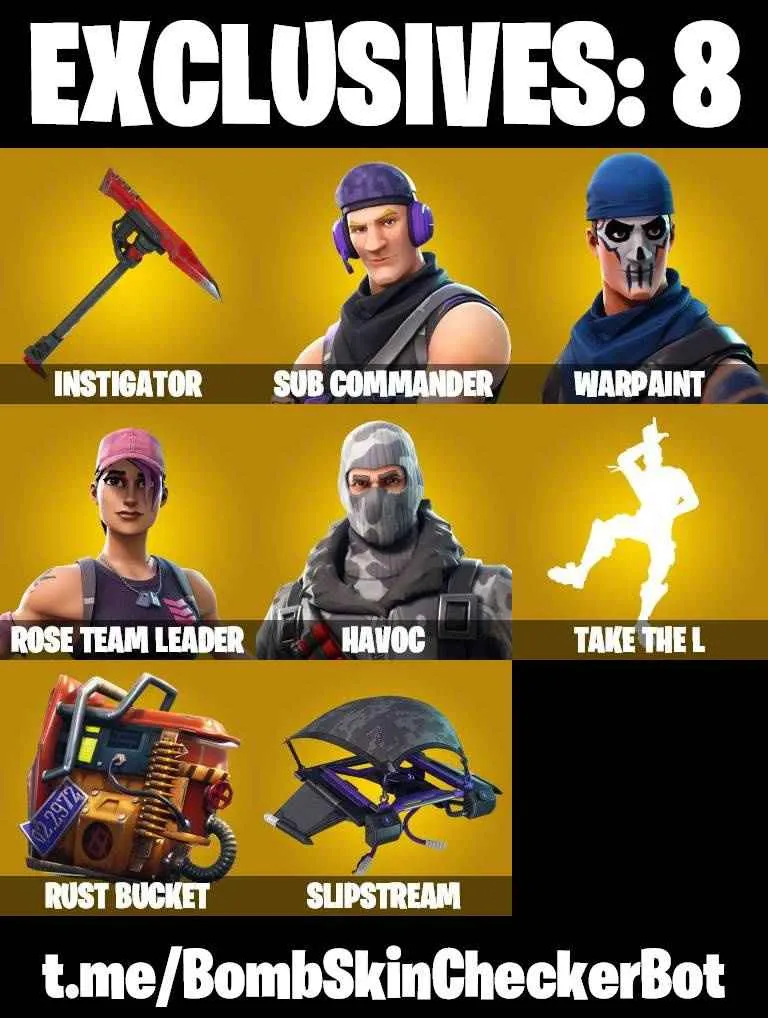 ❤️13 SKINS❤️TAKE THE L❤️OG STW❤️HAVOC❤️SUB COMMANDER❤️MAYA❤️AGENT PEELY❤️ROGUE AGENT❤️RUST BUCEKT❤️CAN PLAY ON PSN❤️XBOX❤️PC❤️NINTENDO❤️MOBILE❤️1950 VBUCKS❤️FULL EMAIL ACCESS❤️