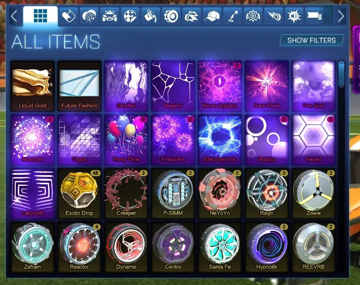 STOCK728 //Stacked Fennec Inventory with Anodized Pearl, Hexed, Fire God, Party Time, Electroshock, Reaper (K)