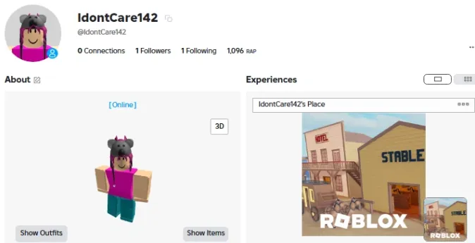 RBL2779 //Vintage 2012 Account with 1090+ RAP, Offsale Gear and Badges (K)