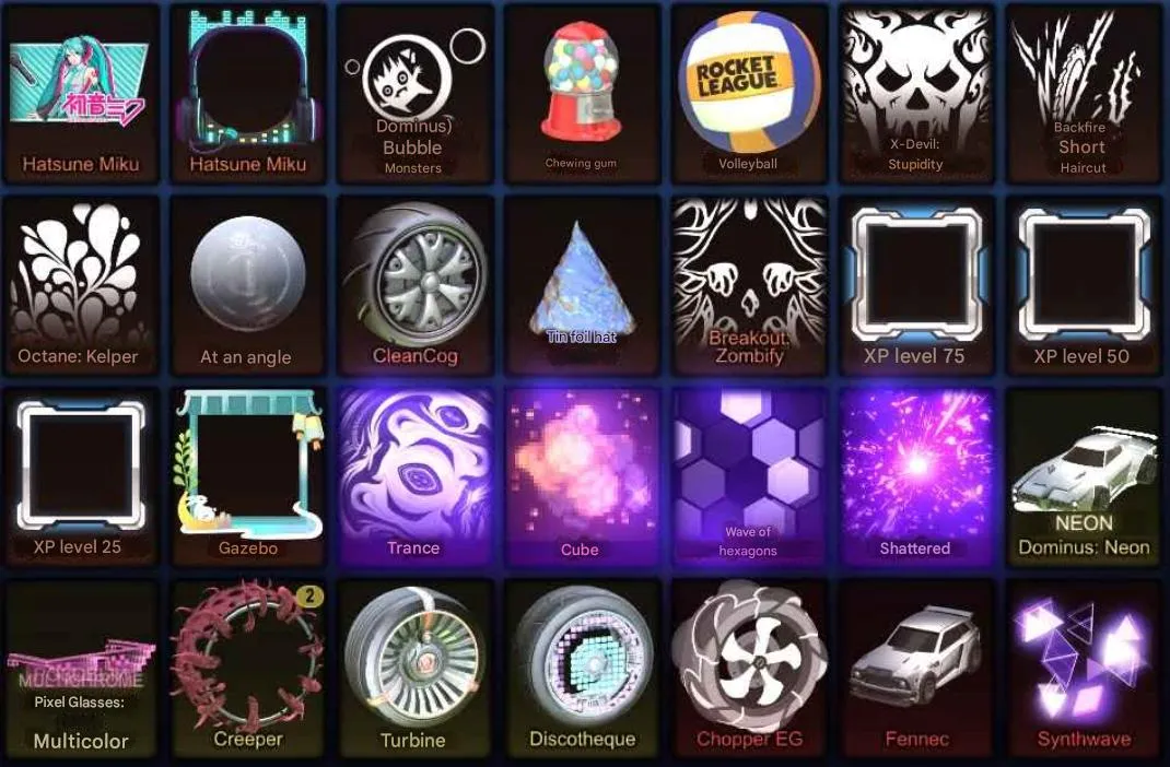 RL996 //Fennec | Titanium White Octane | Titanium White Dominus: Neon | Hatsune Miku Items | Season 17 Rewards (K)