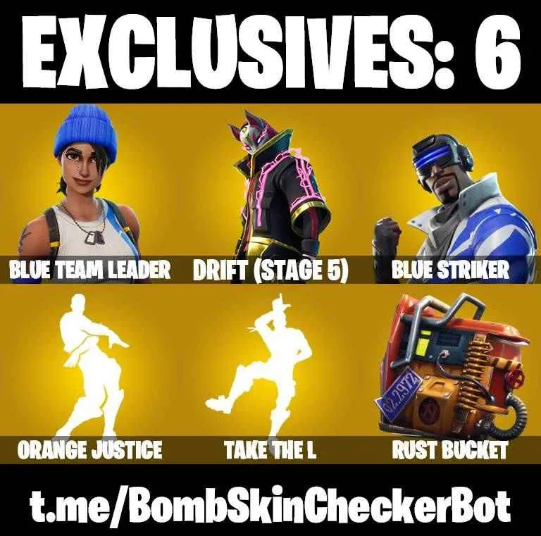 ❤️15 SKINS❤️TAKE THE L❤️ORANGE JUSTICE❤️BLUE TEAM LEADER❤️HOPE❤️DRIFT(STAGE 5)❤️NISHA❤️OSCAR❤️MOONWALKER❤️MISSION SPECIALIST❤️VENTURION❤️PRODIGY❤️RUST BUCKET❤️PEELY WHIP❤️CAN PLAY ON PSN❤️XBOX❤️PC❤️NINTENDO❤️MOBILE❤️1000 VBUCKS❤️FULL EMAIL ACCESS❤️