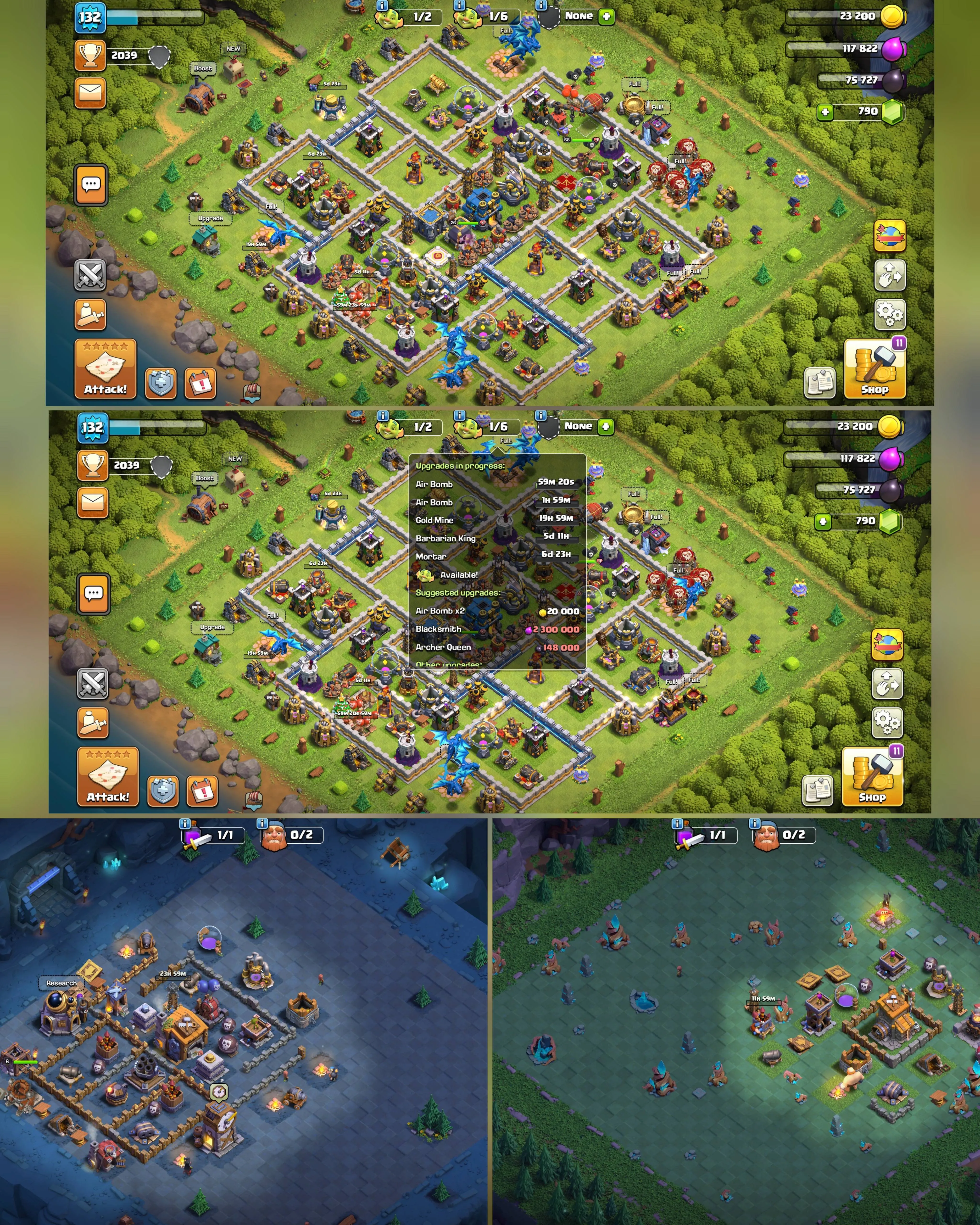 C035 TH12 - XP132 - 790 GEMS - CN 0 GEMS - BK54 SKIN SUPER SQUAD KING - AQ58 - GW26 - BM6
