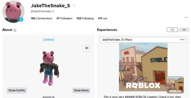 RBL2777 //JakeTheSnake_S 2017 Account 400+ RAP Offsale Items Junkbot Beatrix Paladin Fedora USA (K)