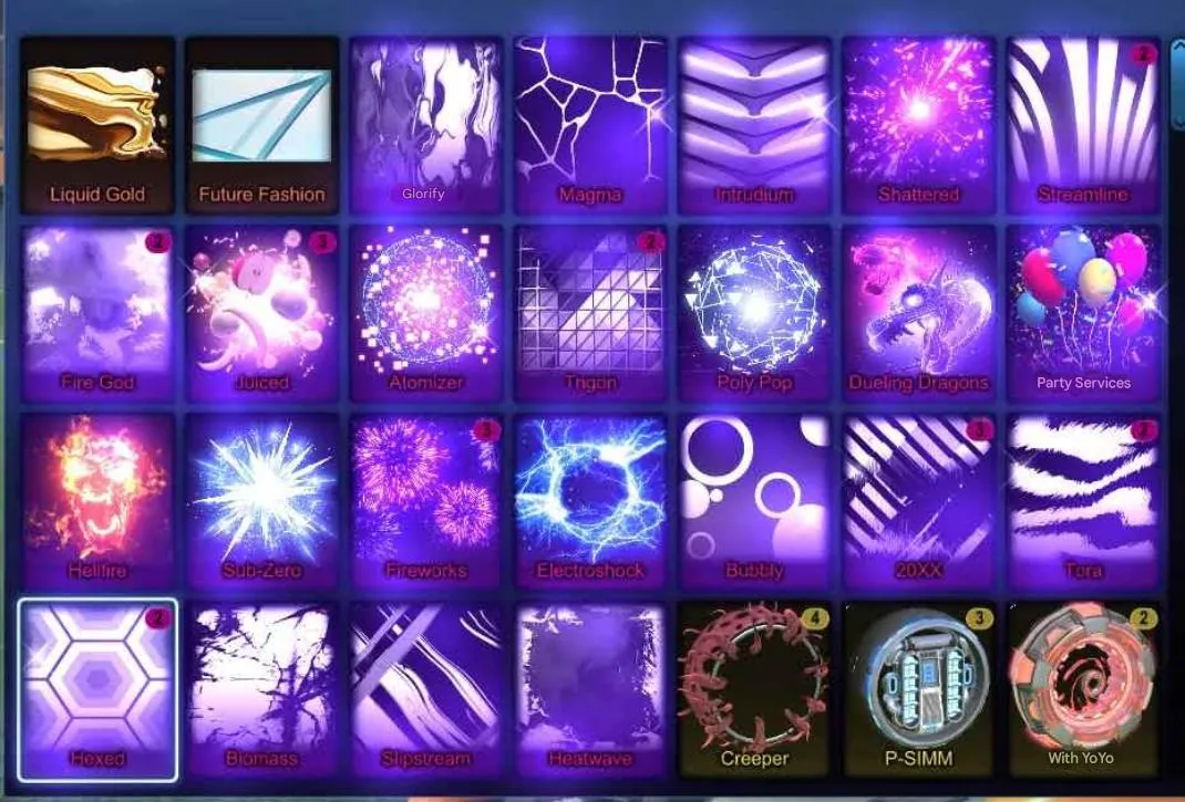 STOCK825 //Fennec, Black Standard Boost, 30+ Painted Cars, Many Black Market Goal Explosions and Decals (K)