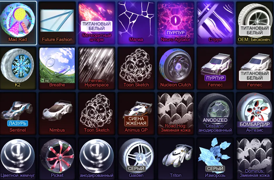 RL878 //Fennec x2, Titanium White Fennec, 4 Black Market Decals, Calibration Ranks, Huge Inventory, Rare Wheels (K)