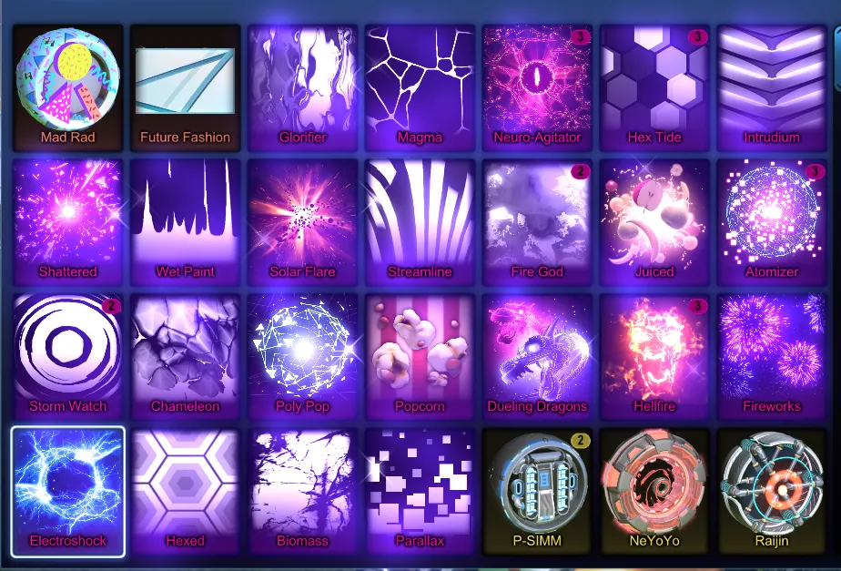 STOCK718 //Massive Painted Inventory with Fire God, Dueling Dragons, Electroshock, Fennec, Zomba, Draco (K)