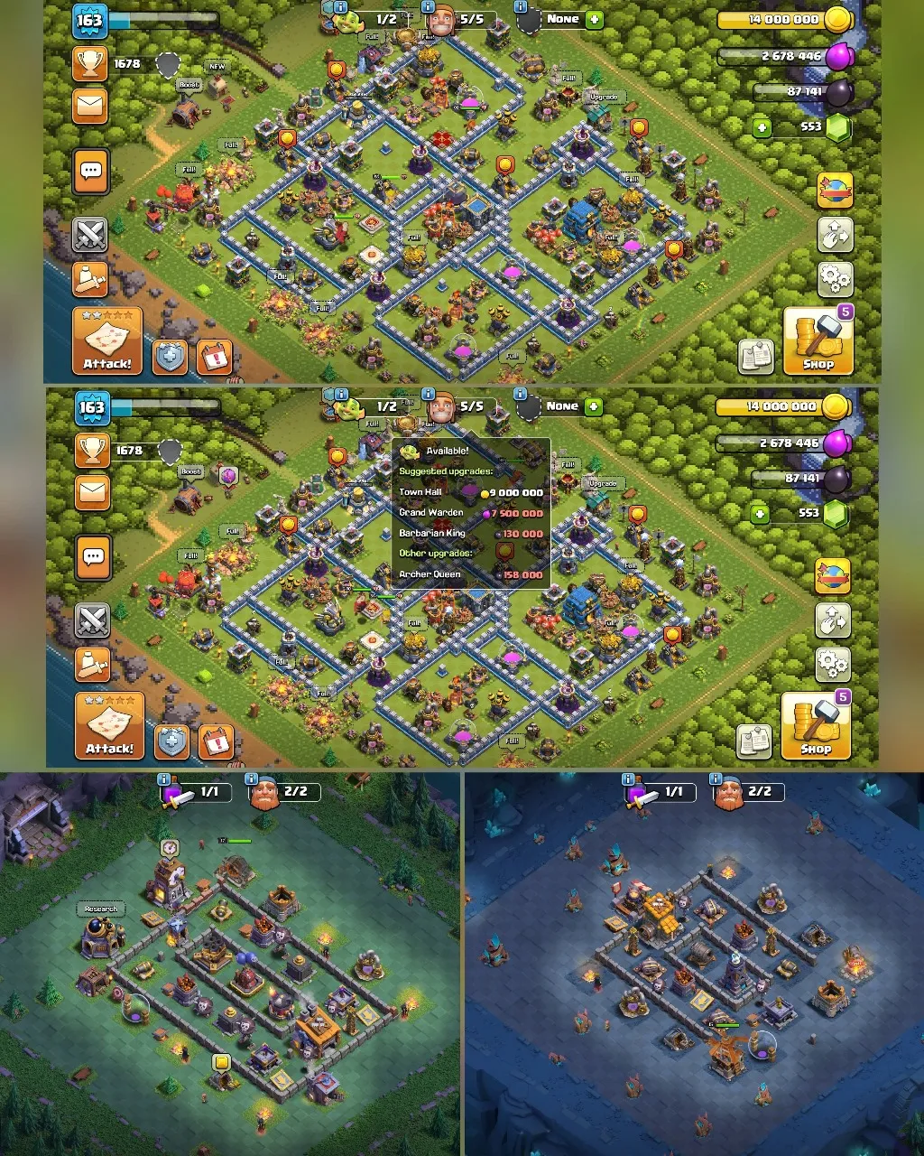 C027 TH12 PIXEL SCENERY - XP163 - 553 GEMS -CN 2000 GEMS -BK56 SKIN3 - AQ60 SKIN2 AUTUMN - GW30 WARRIOR WARDEN SKIN2 FB8