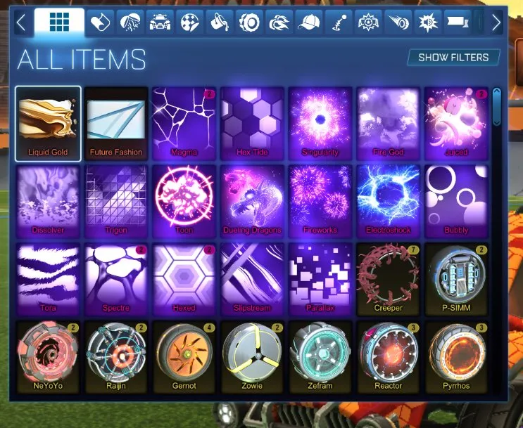 STOCK761 //Black Market Decals Fennec Account with 250+ Exotics, Samurai, TW Merc, Painted Standards (K)