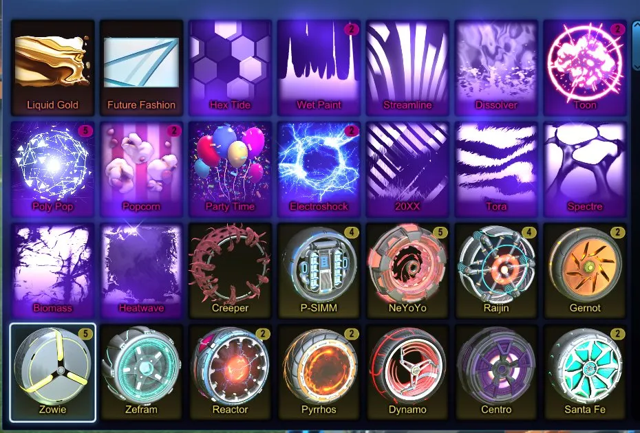STOCK723 //Purple BM Decals, Fennec, Dominus, 250+ Exotics/Imports (K)