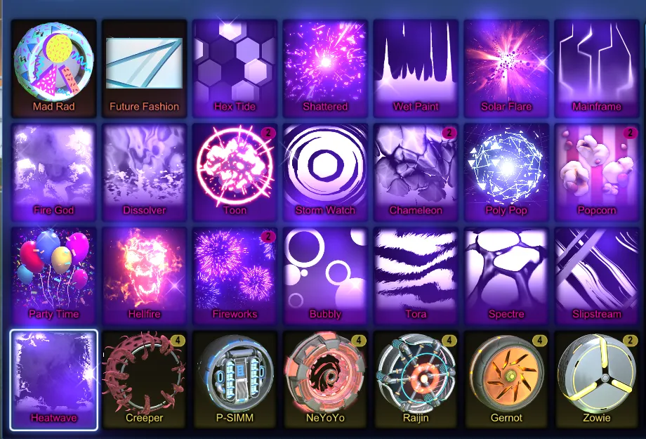 STOCK720 //Zomba Draco Mainframe Fire God Heatwave Fennec Octane ZSR Zowie Stella Finny Synthwave (K)