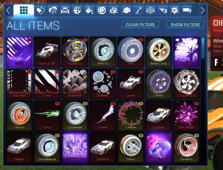 STOCK836 //W Octane, 30+ Cars, 20+ Black Markets, Dueling Dragons, 20XX, Dissolver, Toon, Trigon, Tsunami Beam (K)