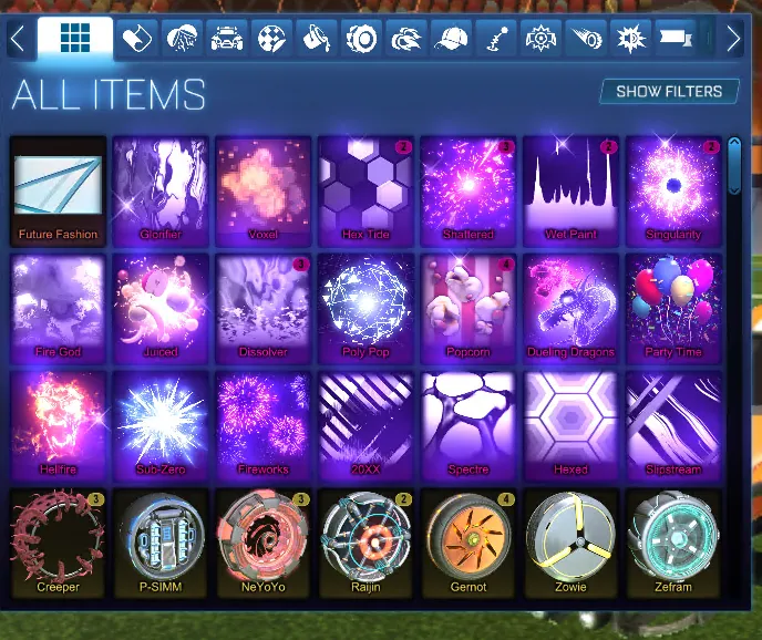 STOCK927 //Fennec Dominus Octane Breakout Centio 200+ Wheels Boosts Imports Exotics Bodies (K)