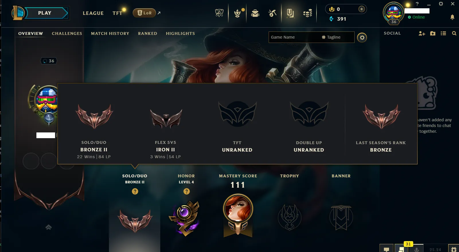 🌎NA 🔥S15⭐️Bronze 2 🏆68 Champion ☢️7 Skins (Owend) 🔥Honor 4 ✅Unverified Email🚀instant