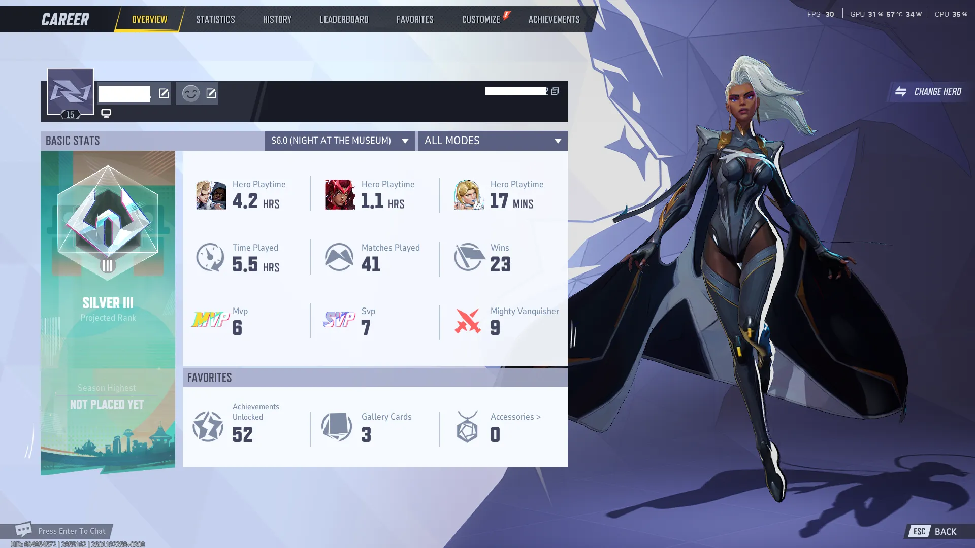 🏆Marvel Rivals💎Steam⭐S6👑Ranked Ready Level 15⭐400 units ✔️Silver Starting MMR🚀 Cheap & Fast Delivery