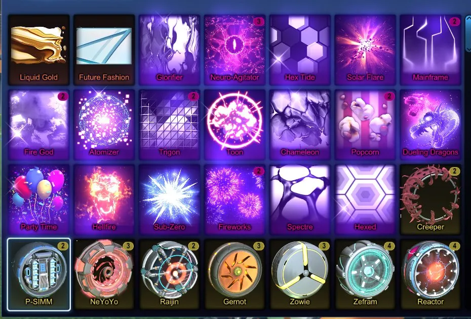 STOCK775 //TW Octane, Fennec, Fire God, Dueling Dragons, Mainframe, Hex Tide, Solar Flare, Atomizer, Trigon (K)