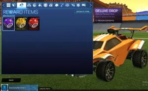 STOCK886 //Octane Deluxe Drop with Purple Gold Red Items + Multiple Reward Items Visible (K)