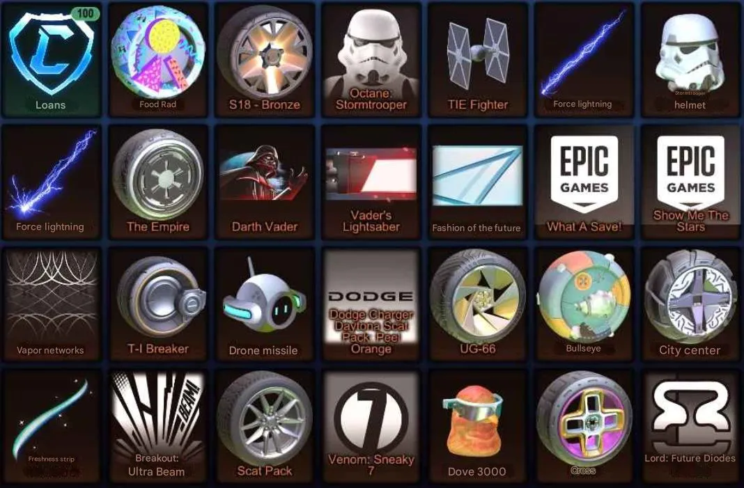 RL999 //Dodge Charger Daytona Scat Pack Account lvl 34 with 100 Credits, Starship, Lunaria, StarStud, X-Devil (K)