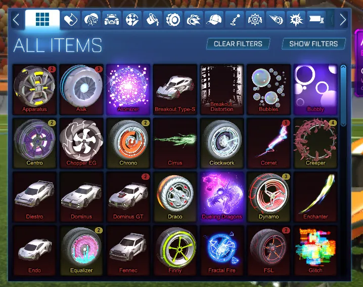 STOCK873 //Fennec Dominus GT Draco Octane Breakout 25+ Cars Anodized Pearl Full Inventory (K)