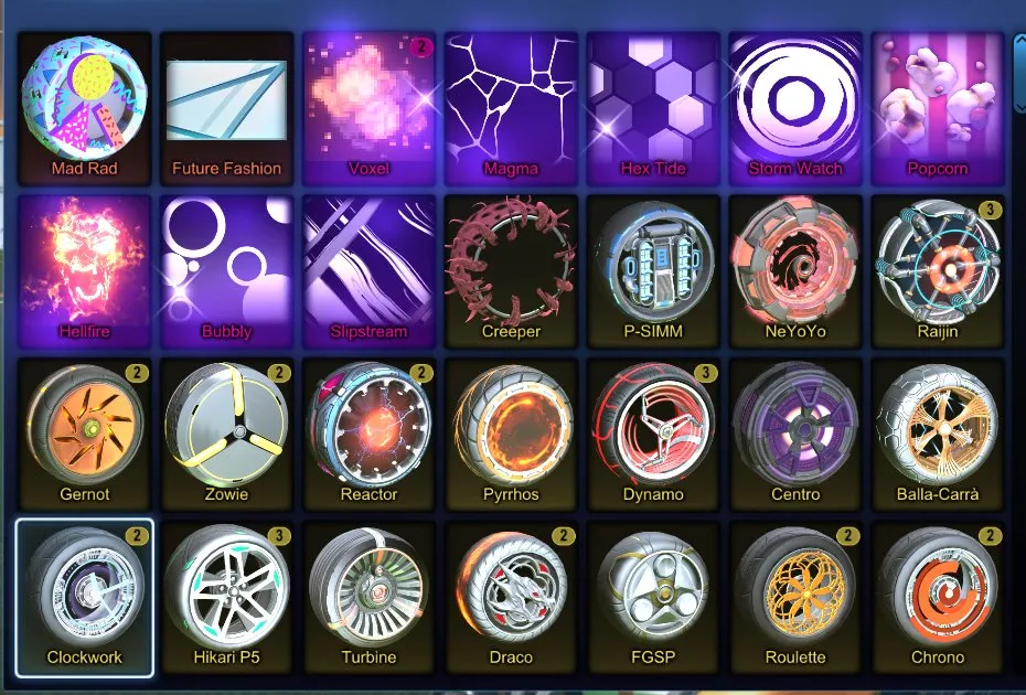 STOCK706 //Fennec, 79 Cars, Hellfire, Bubbly, Slipstream, Magma, Storm Watch, Popcorn, Dark Matter, Hypernova (K)