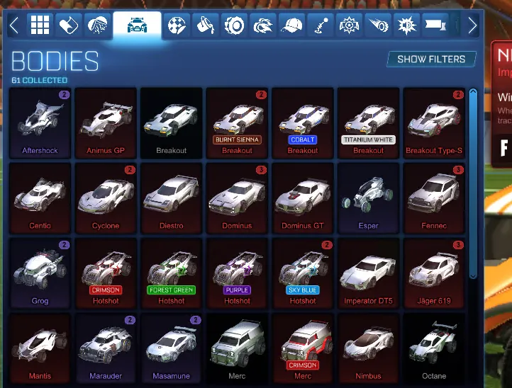 STOCK928 //Fennec Dominus 200+ Imports Exotics BM Bodies Wheels Level 1 PC Account (K)