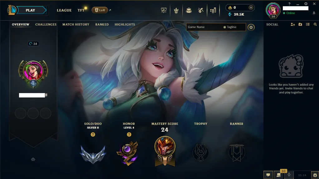 🌎 EUW 🏆 Silver 2 ❄️+39K  🔥4 Skins  🏆 30 Champions ✅️Unverified Email🚀instant delivery