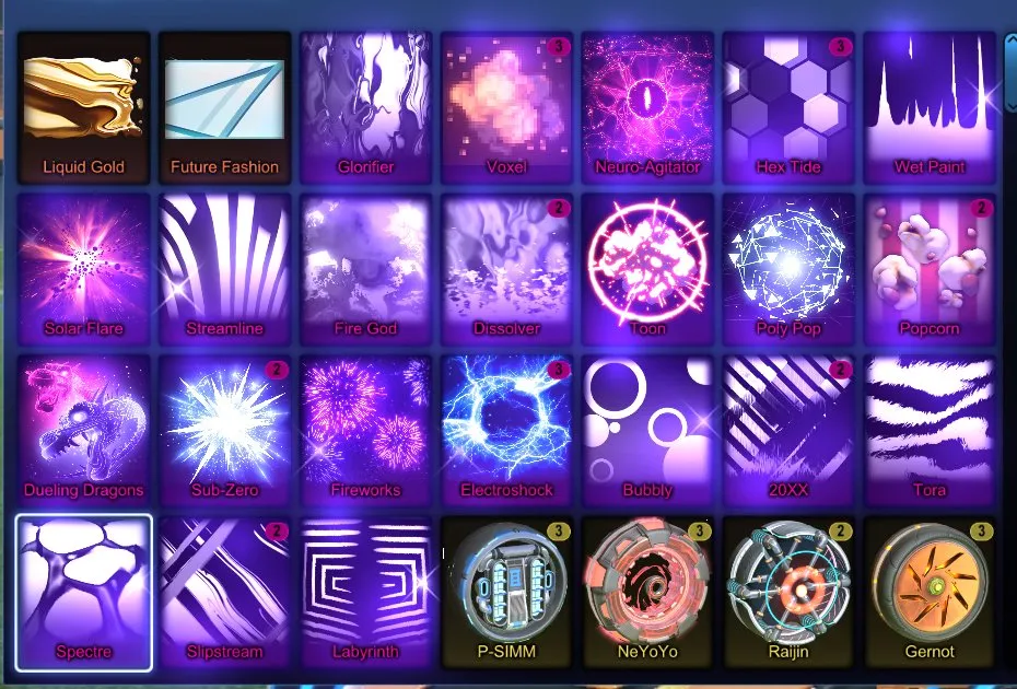 STOCK722 //TW Octane, Fennec, 30 Black Markets, 56 Cars, Many Painted Bodies & Goal Explosions (K)