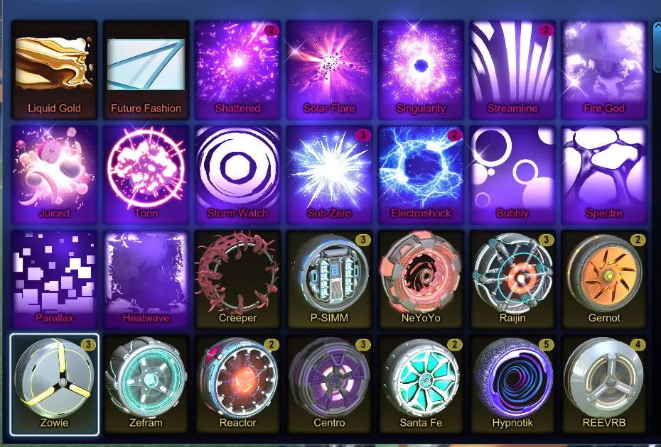 STOCK733 //Fennec, Saffron & Purple Octane, 30+ Cars, 19 Black Markets, Anodized Pearl, Zowie, Reactor, Hypnotik (K)