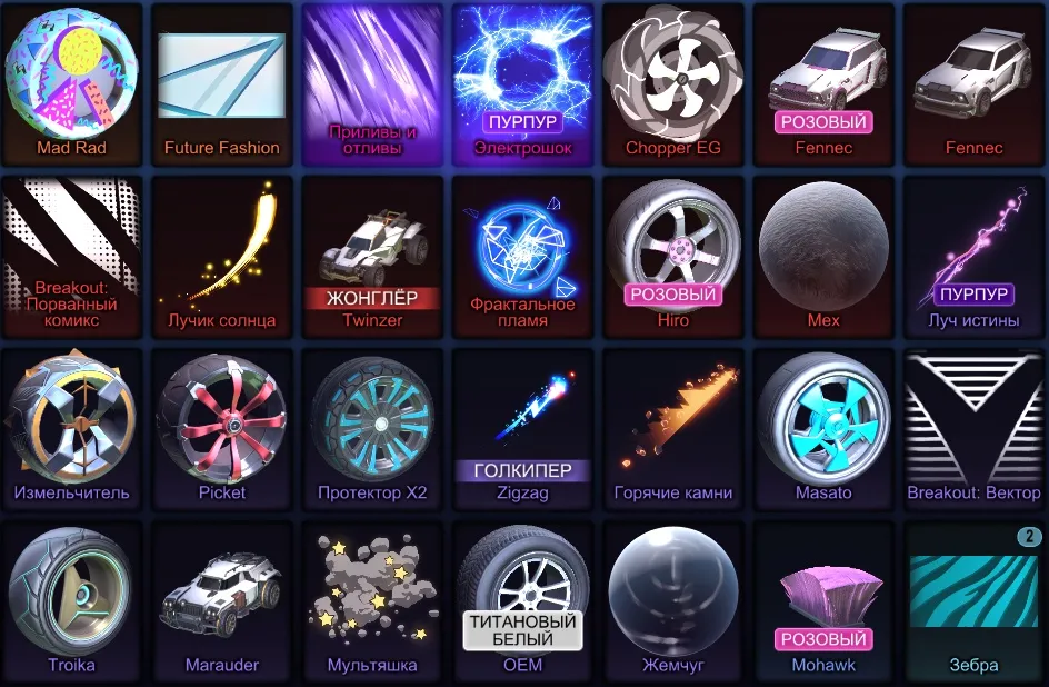 RL861 //2 Fennec | Mad Rad, Future Fashion, Chopper EG, Marauder, Twinzer, Mex, Fractal Flame, Breakout (K)