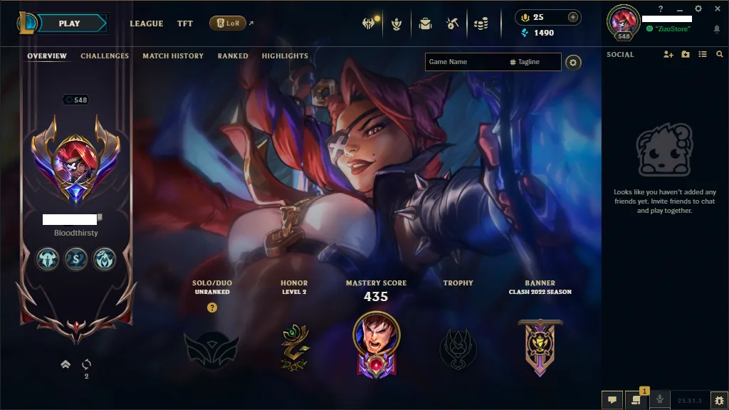 🏆EUW [SE15] Unranked 🚀  level 548 🔥Full Champ 🔥 511+ Skins (103 loot)🔥Mythic Essence 1580 🔥Full Recovery Info