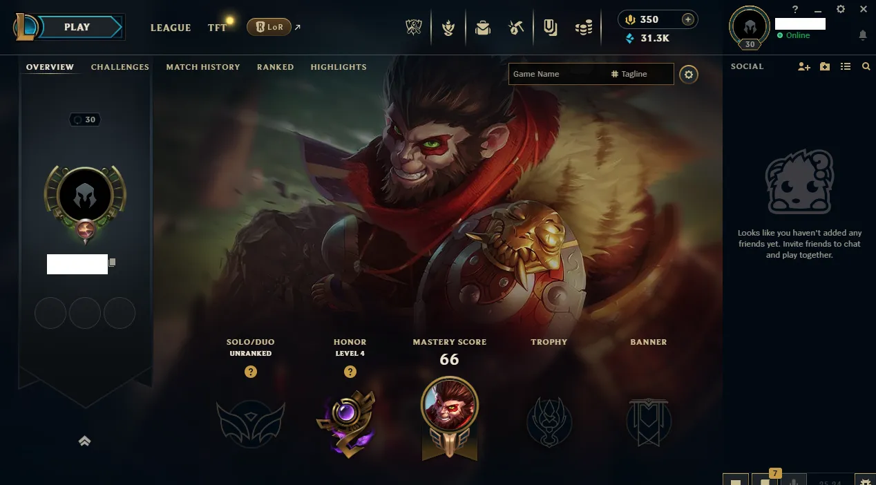 EUW⚡HandLeveled Fresh MMR Lvl 30⚡ARAM Only⚡Full Recovery Info